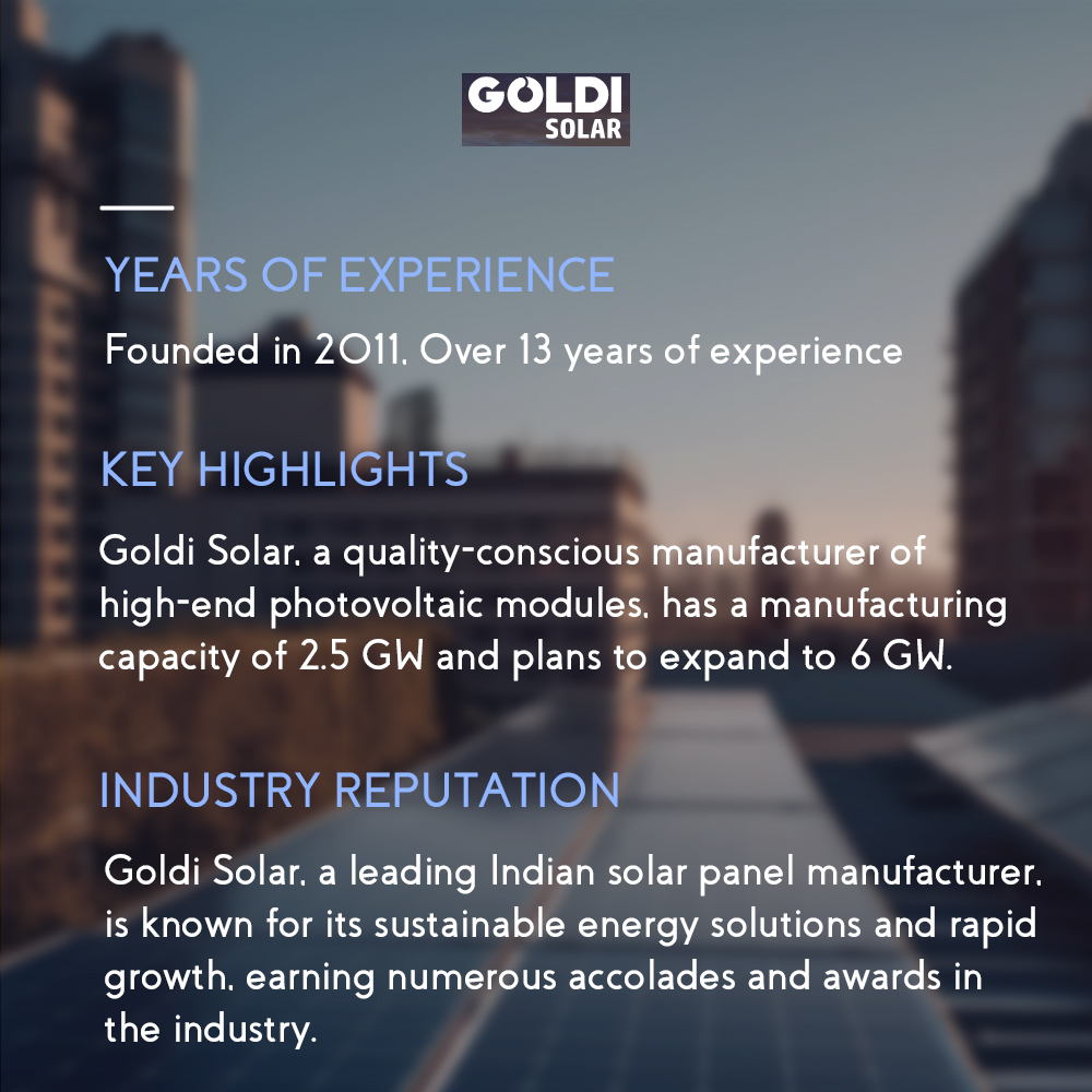 Goldi Solar Panels